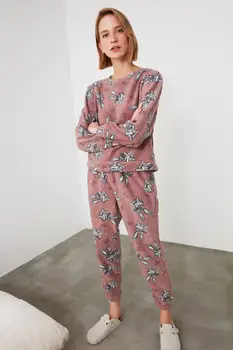 

Trendyol Tavşanlı Wellsoft Pajamas set THMAW21PT0726