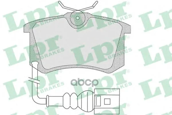 Колодки Тормозные Skoda Fabia 99-08/Vw Polo 01- Задние С Датч. Lpr 05p853 Lpr арт. 05P853