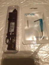 UTHAI Z08- Correa de cuero genuino para reloj, accesorios para reloj de 10-24mm, de colores marrones, de alta calidad