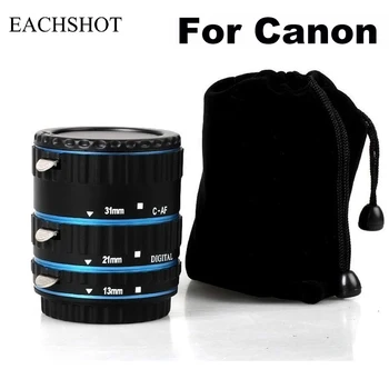 

Red&Blue Metal Mount Auto Focus AF Macro Extension Tube/Ring for Canon EF-S Lens T5i T4i T3i T2i 100D 60D 70D 550D 600D 6D 7D