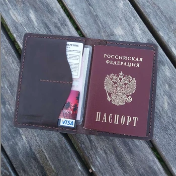 

Обложка для паспорта, "Bocharoff", модель passport02, Ручная работа.