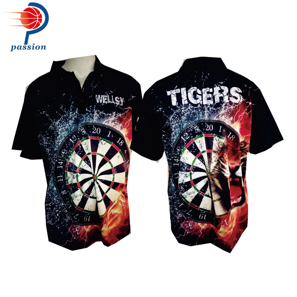 Рубашки поло Дротика на заказ с 3 передними кнопками|custom dart shirts|shirt poloshirt shirt |
