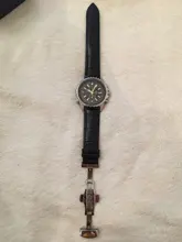 Correa de reloj de cuero genuino con cierre de mariposa, pulsera de piel auténtica para reloj Pulseira, tamaño de 14, 16, 18, 19, 20, 21, 22 y 24 mm