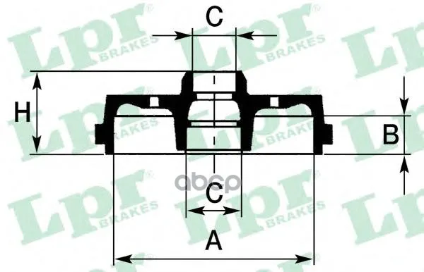 Барабан Тормозной Vw Passat(B3/B4) 88-97 Lpr 7d0233 Lpr арт. 7D0233