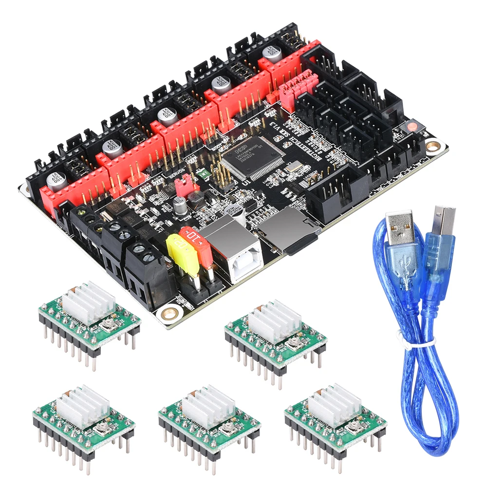 Материнская плата BIGTREETECH SKR V1.3 32 бит подходит для TMC2208 UART TMC2209 обновленная ARM