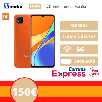 XIAOMI смарт-телефон-REDMI 9C 32 Гб 5000 мАч оригинальная глобальная версия MTK HELIO G35 Доставка из Испании