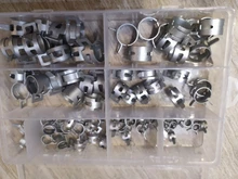 Envío Gratis 80 unids/set 7-18mm primavera Clip manguera abrazadera de tubo flexible tubo de agua de tubo de aire de coche herramientas