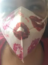 Mascarilla facial KN95 de 5 capas, desechable, transpirable, a la moda, personalizada, con estampado personalizado, FFP2, 10 Uds.