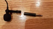 Andoer-Mini micrófono portátil de 1,45 m, pinza de condensador, solapa Lavalier, con cable, Mikrofo/Microfon, para teléfono, portátil