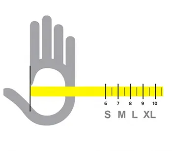 

220603 Pack 100 disposable latex gloves RILUX sizes from S to XL