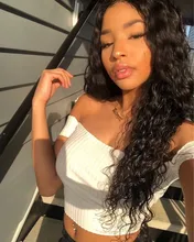 Extensiones con ondas al agua para mujeres negras, extensiones de pelo ondulado brasileño de 1, 3 y 4 ondas al agua, 30 pulgadas, extensiones de cabello humano