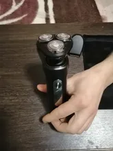 UICINOY maquinilla de afeitar eléctrica de afeitar para hombres IPX7 impermeable lavable desmontable de precisión barba Trimmer pelo hombre afeitadora rotatoria