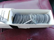 HYTOOS-Papel de lijado reemplazable con disco, lija de pedicura de 25mm, accesorios de brocas para uñas, herramienta de callo para pies de salón, 100 Uds.