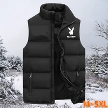 

2021 Autumn and Winter Vest Jacket Warm New Cotton Vest Clothes M~5XL
