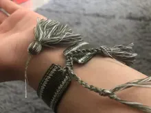 Pulsera de la Amistad ajustable para mujer, brazalete de borla tejida Vintage, pulseras trenzadas bordadas, regalos de joyería