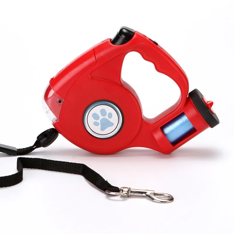 Automatic Retractable Reflective Double-Ended Traction Rope One plus Two Dogs Chain Two Dog Leash Pet Supplies Puppy Patrol Rope 