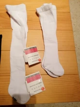 Medias cálidas de algodón para niños pequeños, pantalones lisos suaves para invierno