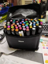 Touchfive-Conjunto de rotuladores de doble punta, set de 30/40/60/80/168 colores, rotuladores de alcohol para dibujo artístico y manga