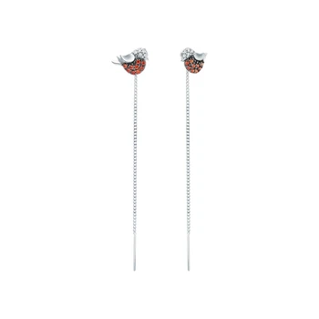 

Silver earrings with cubic zirconium sunlight