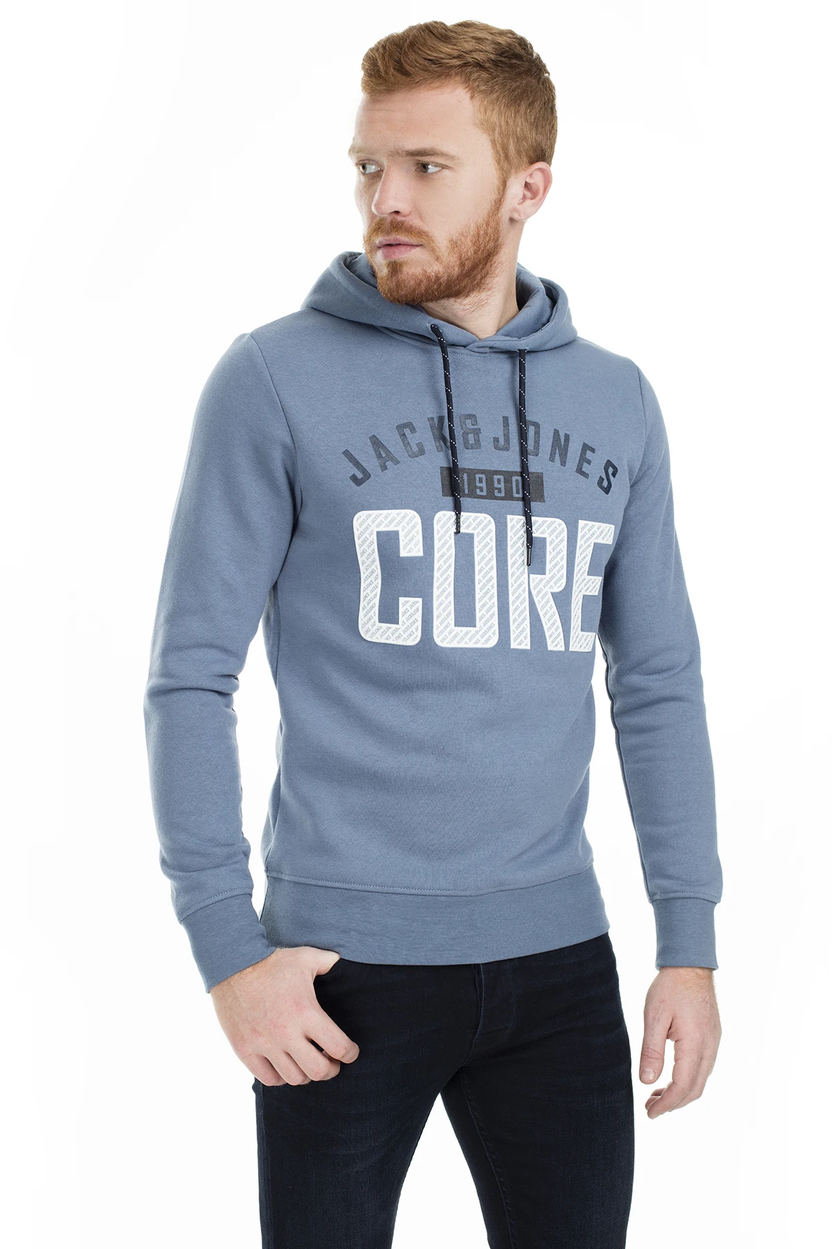 Jack& Jones Core Jcocarving Sweat мужские спортивные 12162132 - Цвет: Индиго