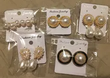 Clásico de alta calidad grande de imitación gota de agua perla Clip en pendientes sin Piercing para las mujeres de la boda Clips de oreja regalo