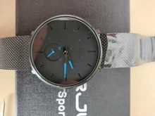 CRRJU – relojes de hombre, de cuarzo, casual, delgado, de malla de acero, impermeable, deportivo, masculino