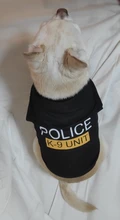 Traje de policía para Cosplay de perros y gatos, chaleco elástico negro, camiseta de cachorro, accesorios, ropa, disfraces