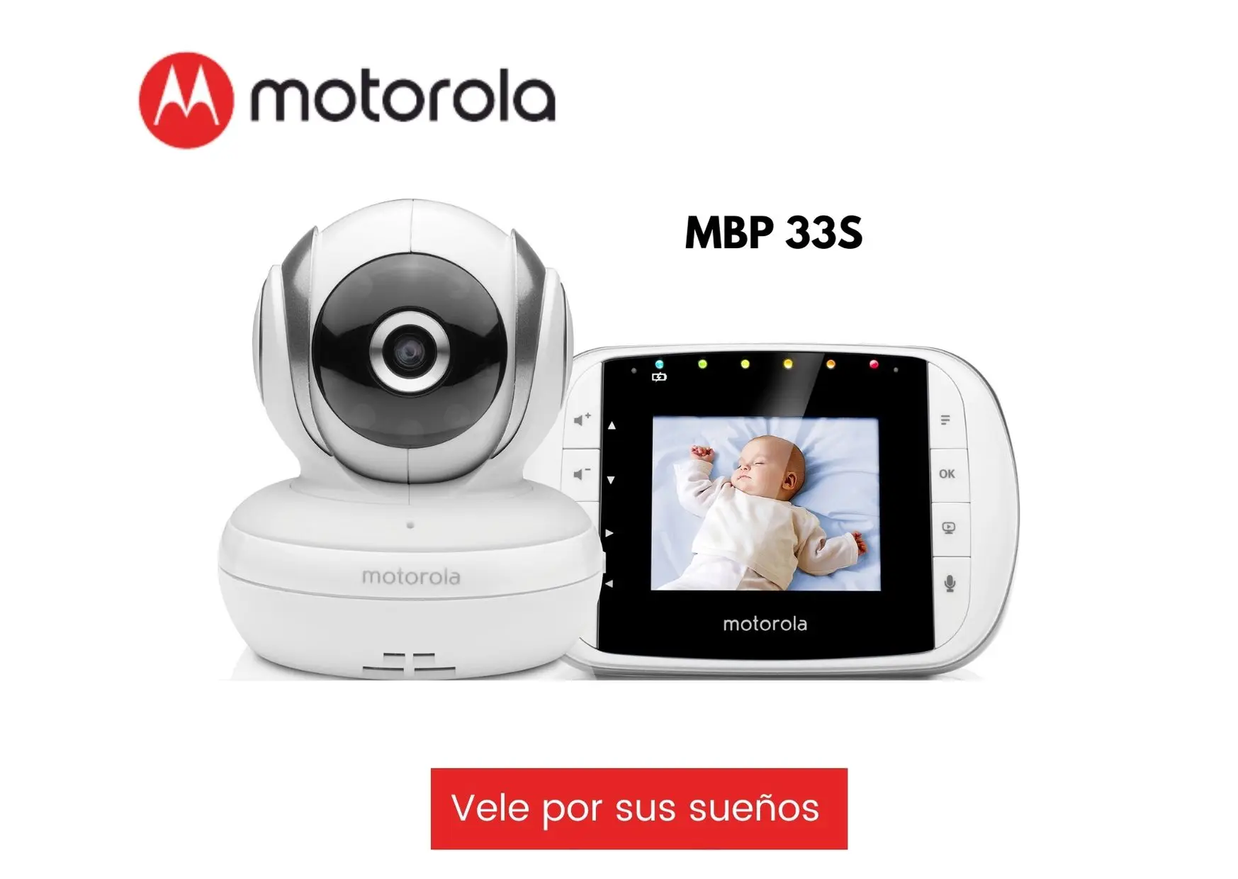 MOTOTOLA MBP33S baby Monitor with wireless camera | Two-way conversation and night vision Baby video Мать и ребенок