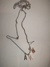 Pop Coreano de moda aleación Simple cartas ejército clavícula collar de cadena para las mujeres Vintage de Metal colgante de joyería al por mayor