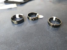 Vnox Cruz de Anka Horus ojos negro anillo de los hombres de titanio Casual de Hombre Accesorios fe joyas de amuleto