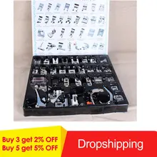 11, 32, 52, 62 шт., набор прижимных лапок для домашней швейной машины, набор прижимных лапок для слепых стежков, штопальных лапок, набор для Brother Singer Janome