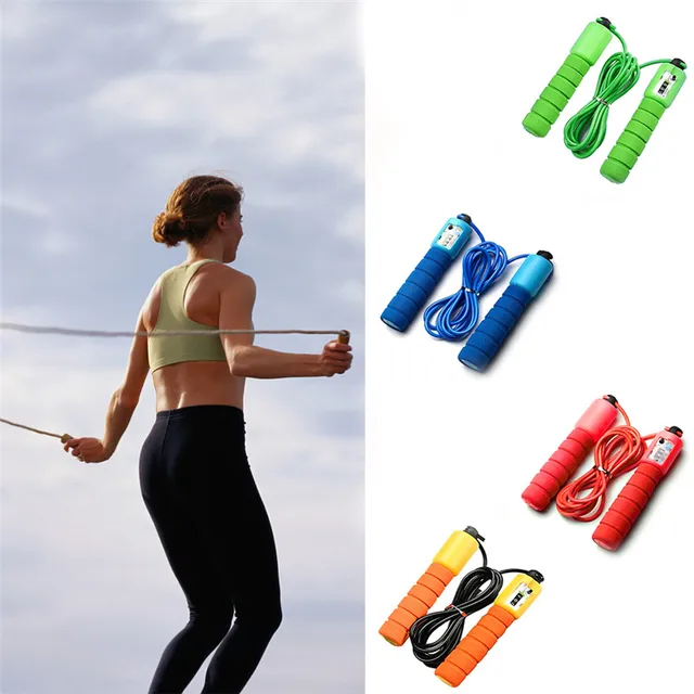 Professional Jump Rope with Electronic Counter 2 9m Adjustable Fast Speed Counting Skipping Rope Jumping Wire