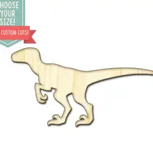 Динозавр вырезанный по дереву-на заказ Выберите свой размер-лазерная резка Деревянные Художественные товары для рукоделия Настенный декор свадебный детский DCS0159