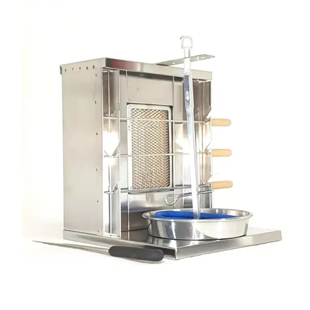 Teljes Készlet Propángáz 1 Égő Mini Shawarma Giroszkópos Al Lelkész Trompo Török ​​Doner Kebab Bbq Grill Gép Függőleges Brojler - Image 3