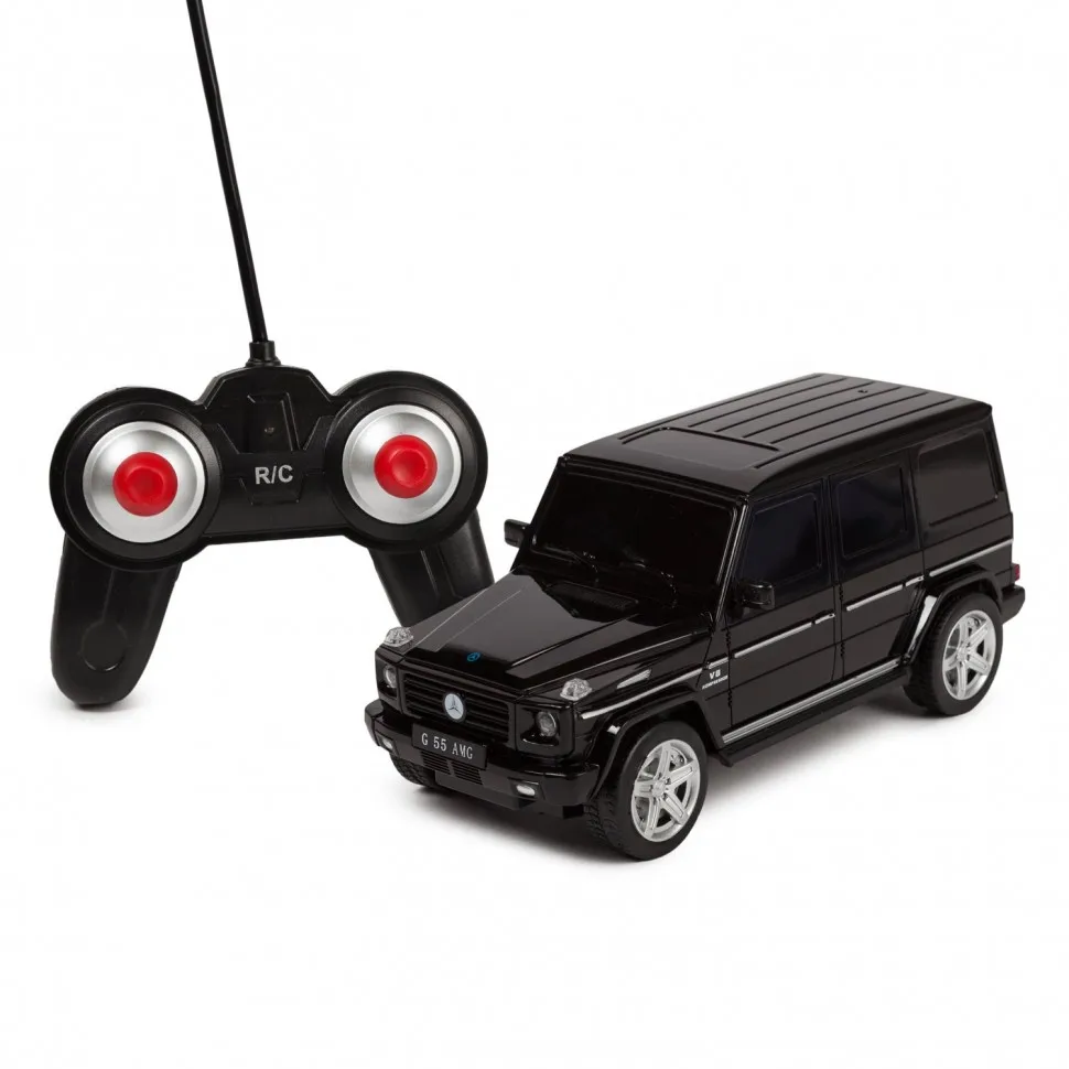 Машинка на радиоуправлении Mobicaro Mercedes-Benz G55 1:24 Чёрная | Игрушки и хобби