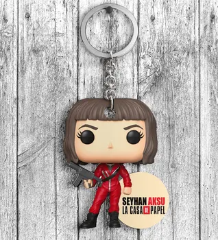 

Personalized La Casa De Papel Wood Keychain-1