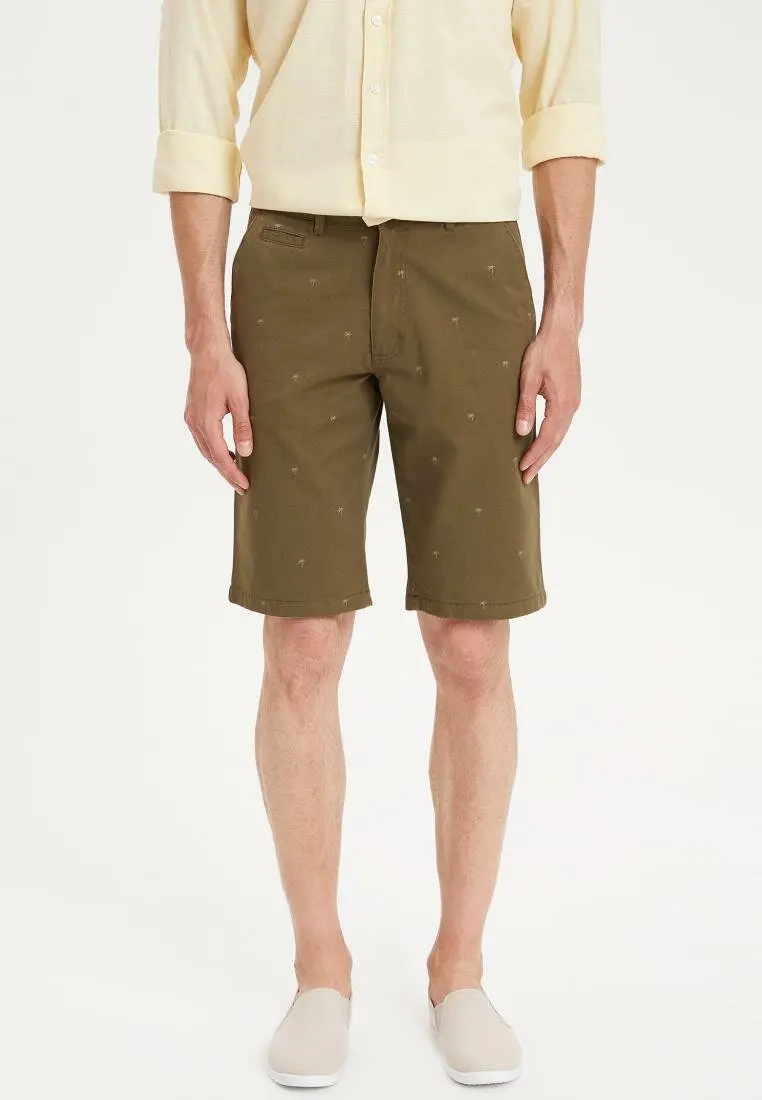 

DeFacto Man Summer Khaki Color Casual Shorts Men Mid-waist Losoe Short Bottoms Male Shorts-K6967AZ19SM