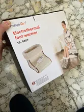 Calentador lavable eléctrico tipo enchufe para pies, 5 modos de configuración de calor, cojín térmico, masaje