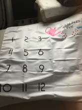 Manta de crecimiento mensual para bebé recién nacido, utilería de fotografía, fondo de tela conmemorativa, alfombra, accesorios para bebé recién nacido