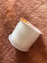 CHONGAI-cordón elástico de cuentas de cristal, cuerda blanca de 1,0mm, hilo para collar, pulsera, accesorios de joyería, decoración, 45M