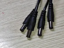 Uds cámara de seguridad CCTV 1 DC hembra a 2/3/4/5 macho adaptador de Cable de alimentación conector de Cable divisor para tira de LED