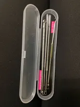 Agujas de acero inoxidable para eliminación de acné, herramientas para quitar espinillas y espinillas, cuidado de la piel Facial, limpiador de poros faciales, 4 Uds.