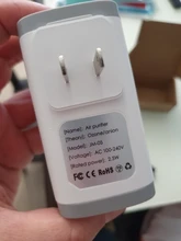 Purificador de aire AC110-240v, ionizador, filtro, generador de ozono, Purificación del hogar, inodoro, desodorizador de mascotas