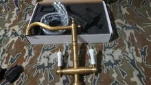 Kitchen Faucet Sink-Mixer Bathroom-Basin Double-Handle Brass/chrome-Polish 360-Swivel
