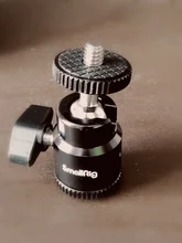 SmallRig-Mini cabeza de bola de Metal para vídeo, montura con zapata con tornillo de 1/4 pulgadas, soporte para cámara fr DSLR, Monitor de luz LED 2059, 2 uds.