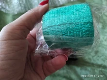 Vendaje elástico autoadhesivo desechable para mango con tubo de estiramiento, accesorios de tatuaje de Color aleatorio, 5 cm X 4,5 m, 1 pieza