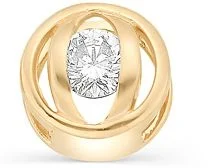 

Master brilliant pendant with 1 red gold diamond