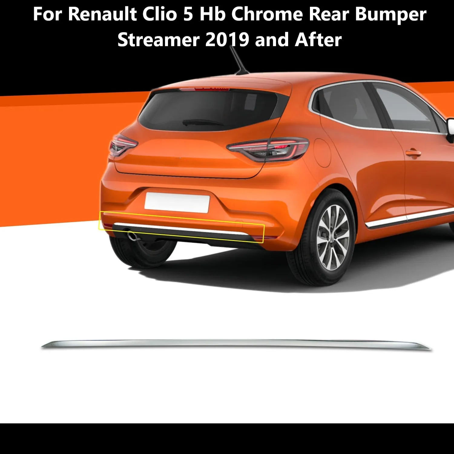 Calandre avant chromée pour Renault Clio 5 HB 2020, 6 pièces, accessoires  extérieurs de voiture, réglage de style - AliExpress