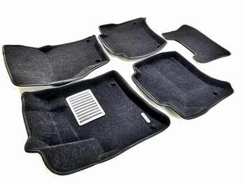

Textile 3D mats euromat3d luxe in the salon for Volkswagen Touareg (2010-) with a metal subspot
