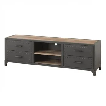 

TV cabinet ndustrial design BEJAR metal and MDF 160x44 H-50 cm.